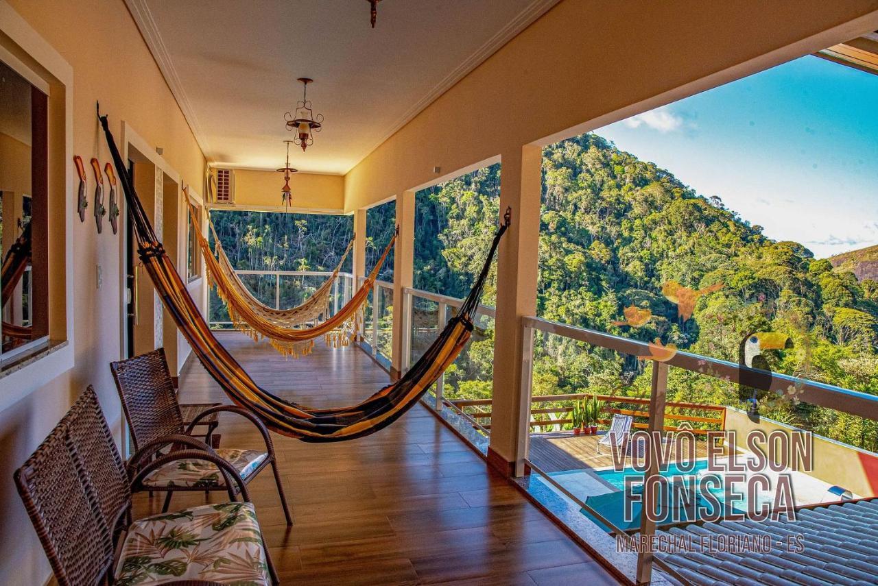 マレシャウ・フロリアノ Chacara Vovo Elson Fonseca - Um Refugio Nas Montanhas Capixabasヴィラ エクステリア 写真