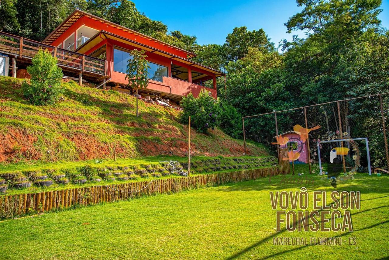 マレシャウ・フロリアノ Chacara Vovo Elson Fonseca - Um Refugio Nas Montanhas Capixabasヴィラ エクステリア 写真