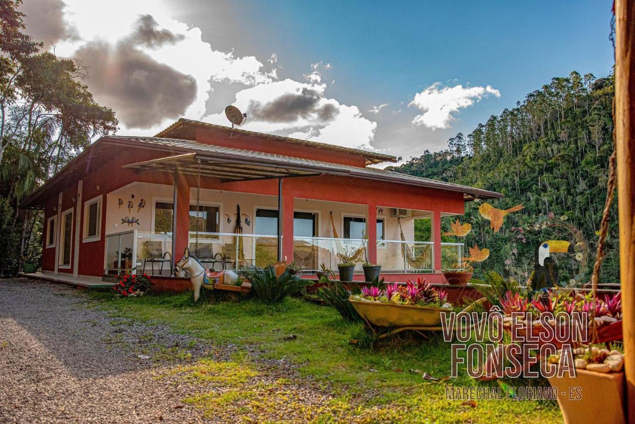 マレシャウ・フロリアノ Chacara Vovo Elson Fonseca - Um Refugio Nas Montanhas Capixabasヴィラ エクステリア 写真