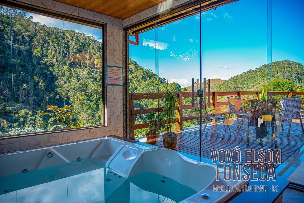 マレシャウ・フロリアノ Chacara Vovo Elson Fonseca - Um Refugio Nas Montanhas Capixabasヴィラ エクステリア 写真