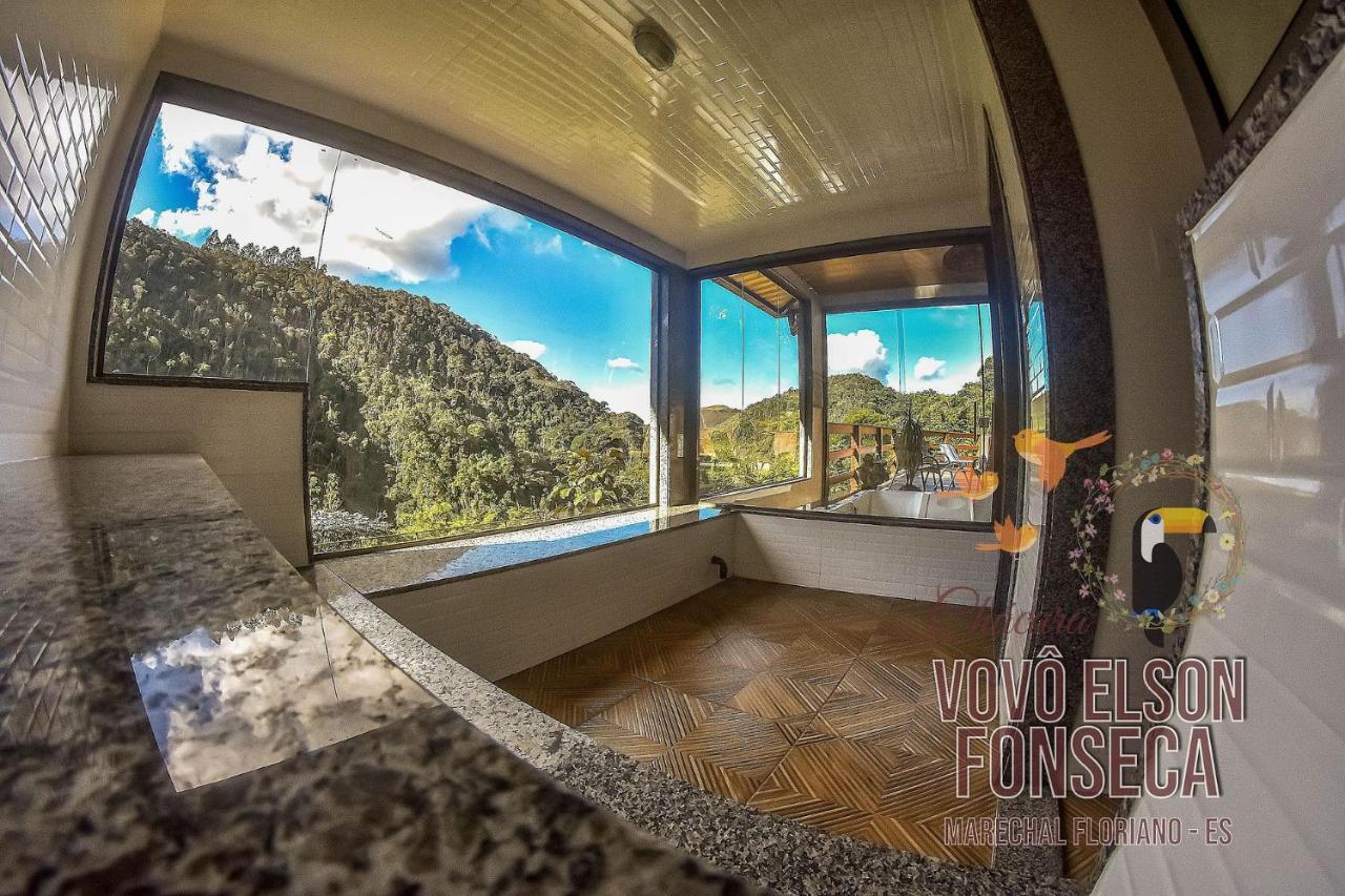 マレシャウ・フロリアノ Chacara Vovo Elson Fonseca - Um Refugio Nas Montanhas Capixabasヴィラ エクステリア 写真
