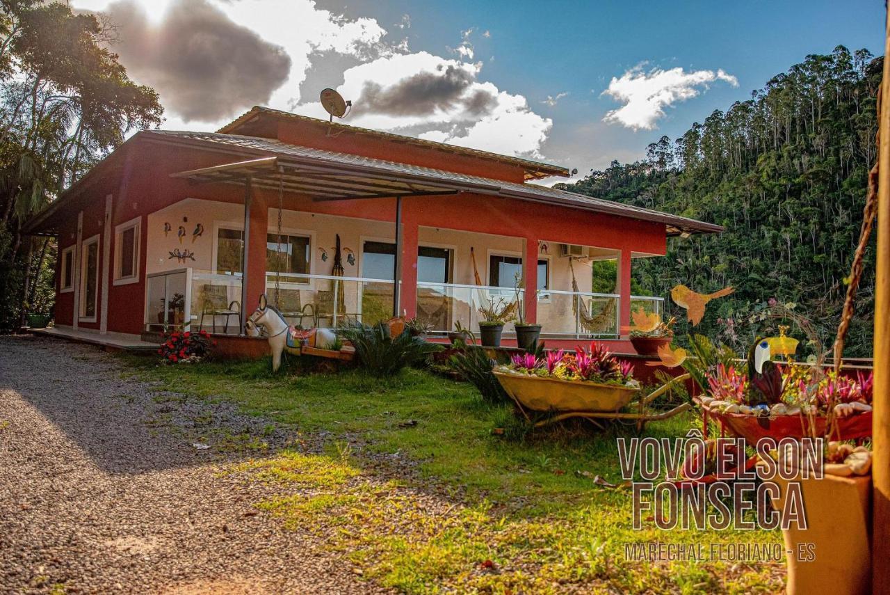 マレシャウ・フロリアノ Chacara Vovo Elson Fonseca - Um Refugio Nas Montanhas Capixabasヴィラ エクステリア 写真