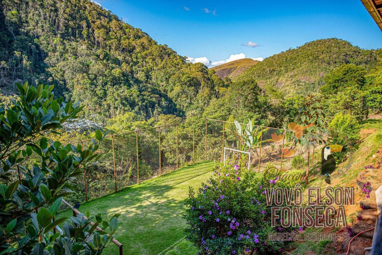 マレシャウ・フロリアノ Chacara Vovo Elson Fonseca - Um Refugio Nas Montanhas Capixabasヴィラ エクステリア 写真